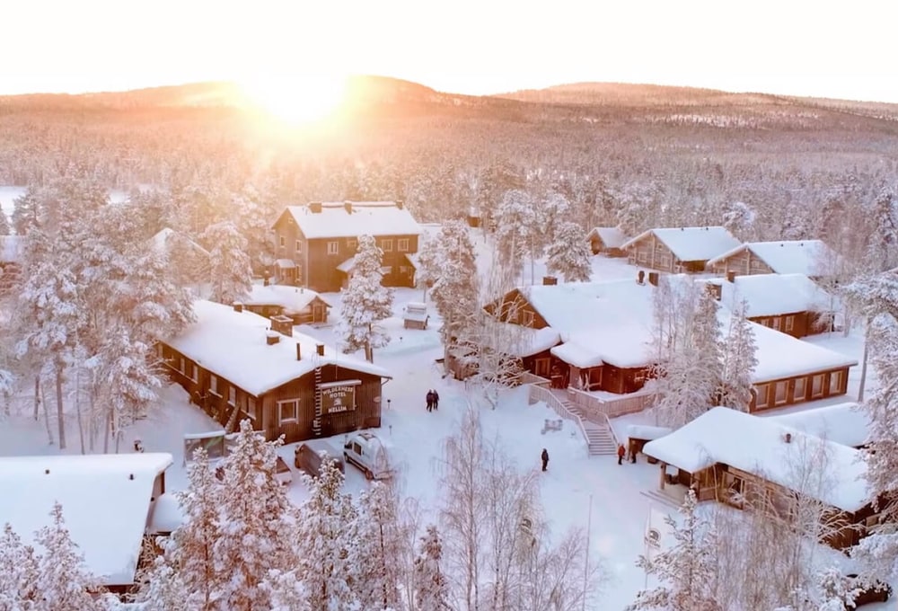 Wilderness Hotel Nellim Luftaufnahme